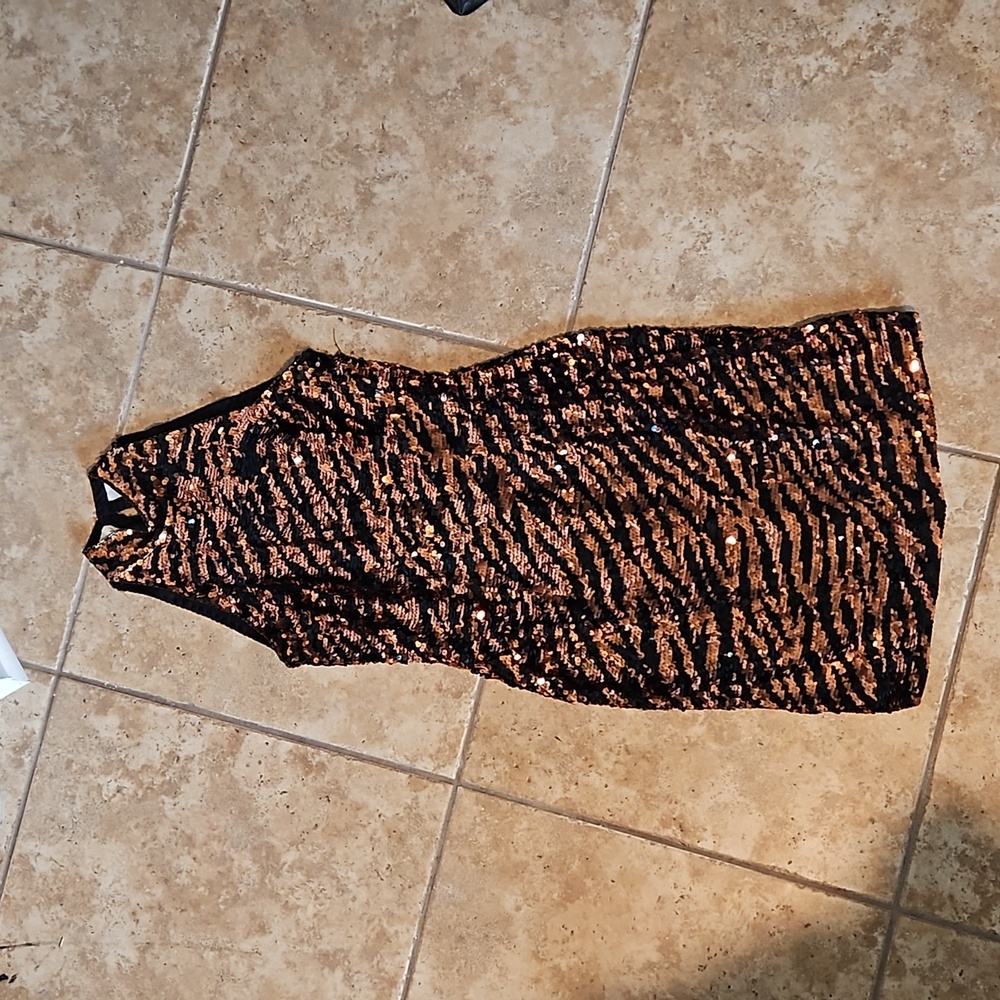 Vintage Lillie Rubin Silk Sequined Dress